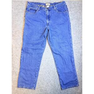 L.L. Bean Men's Straight Jeans 100% Cotton Blue Size 40 × 32 Classic Fit